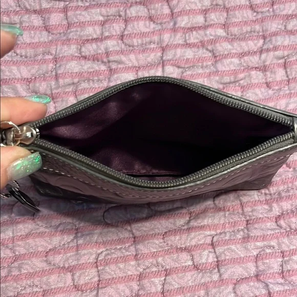 Coach Silver Leather Handbag - Picture 4 of 5